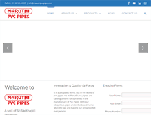 Tablet Screenshot of maruthipvcpipes.com